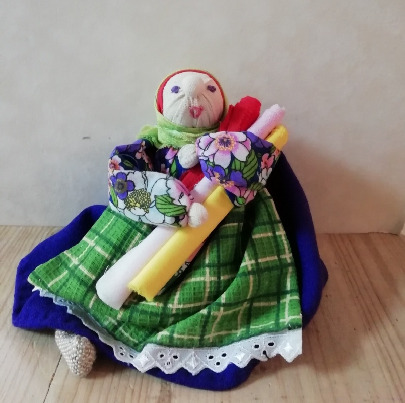 картинка Ермоленко Н.Н." Бабка с тканью "