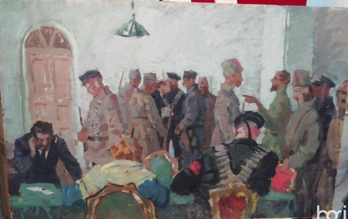 картинка Климашин "Этюд к картине"В Смольном", к.м, 45*69