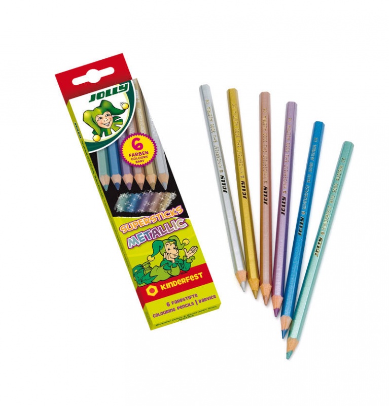 картинка Карандаши цветные "Supersticks KINDERFEST" 6 цв