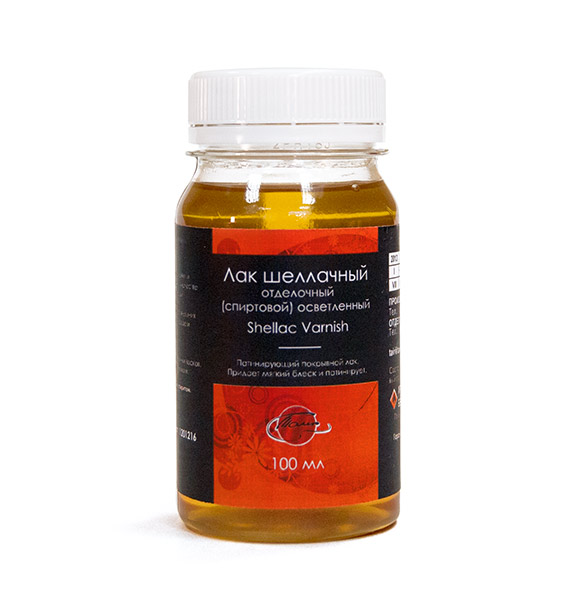 картинка Лак шеллачный осветленный (спиртовой), 100 мл