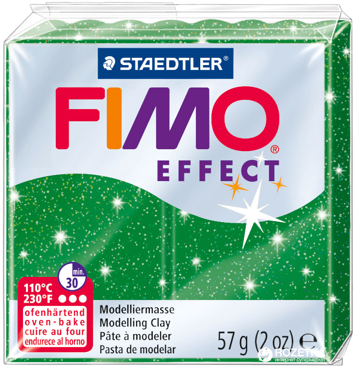 картинка Полимерная глина Fimo 502 green 56 гр