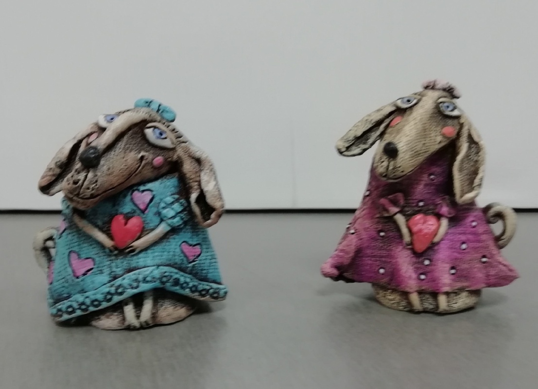 картинка Е. Трифонова  сувенир "Собачка новогодняя"