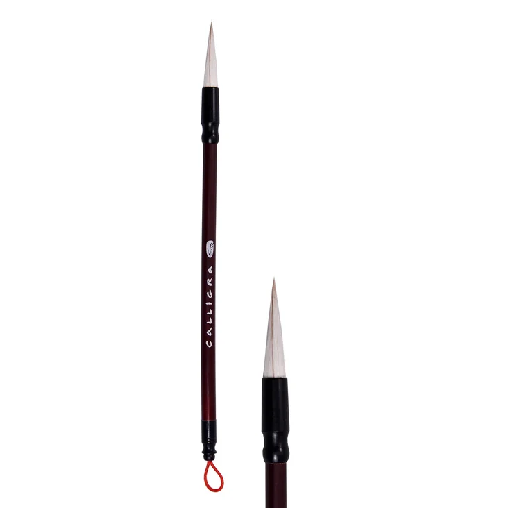 картинка Кисть серии CALLIGRA 253-1 коза, ручка бамбуковая, Хоббитания