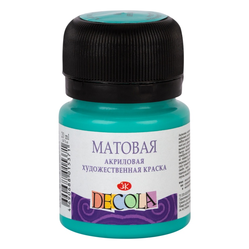 картинка Акрил матовый Мятная 20 мл, "Decola"