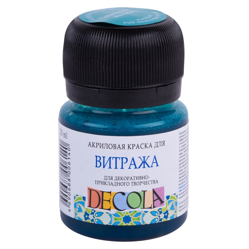 картинка Витраж Декола акрил бирюзовая 20мл
