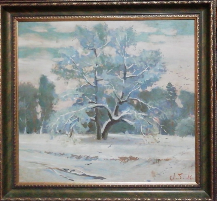 картинка С.Любаев " Иней "  к.м.55 *55 ,2008