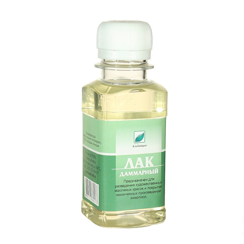 картинка Лак даммарный 100 мл. "Альбатрос"