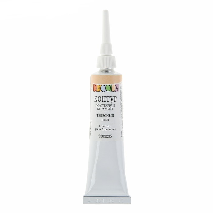 картинка Контур по стеклу керамике "Декола" телесный