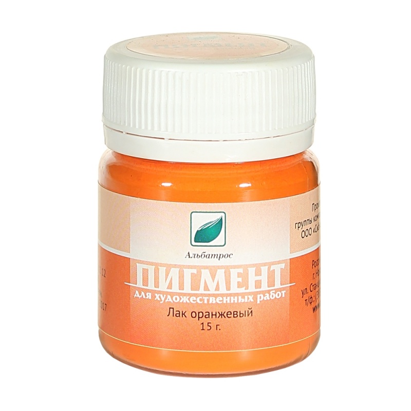 картинка Пигмент Лак оранжевый 15 гр Альбатрос