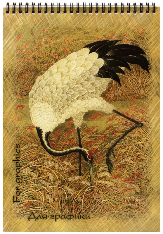 картинка Блокнот для графики "Журавль" А4 20л.