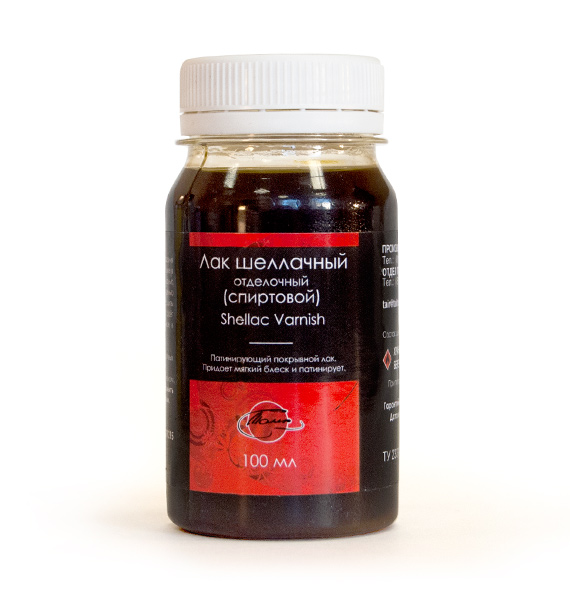 картинка Лак шеллачный отделочный (спиртовой), 100 мл