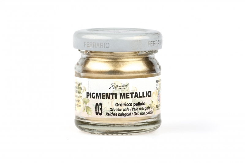 картинка Пигмент 25мл металлик №003 Палевое богатое золото