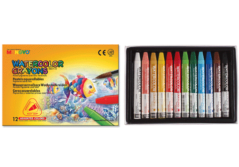картинка Мелки акварельные трехганные 12 цв