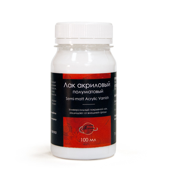 картинка Лак акриловый полуматовый, 100 мл