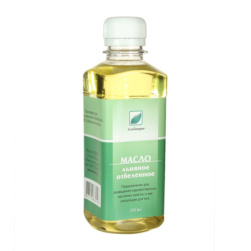 картинка Масло льняное отбеленное 250мл. "Альбатрос"