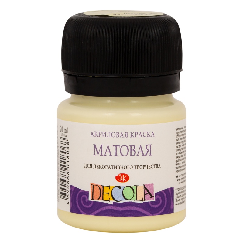 картинка Акрил матовый Ванильная 20 мл, "Decola"