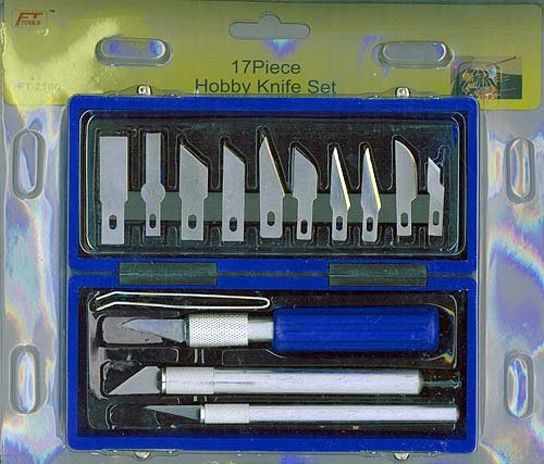 картинка Нож для макетирования 3 шт., в комплекте: 13 сменных лезвий, щипцы, DK35005, Хоббитания