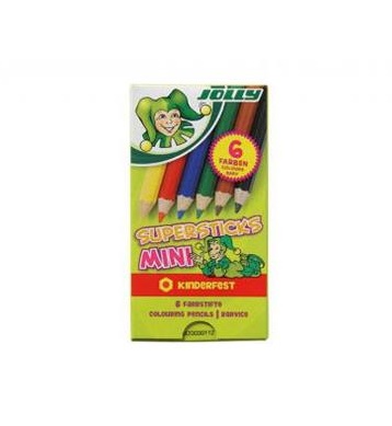 картинка Карандаши цветные "Supersticks KINDERFEST" 6 шт