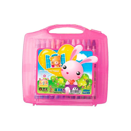 картинка Пастель масляная шестигранная 48 цв. в пластиковом чемоданчике