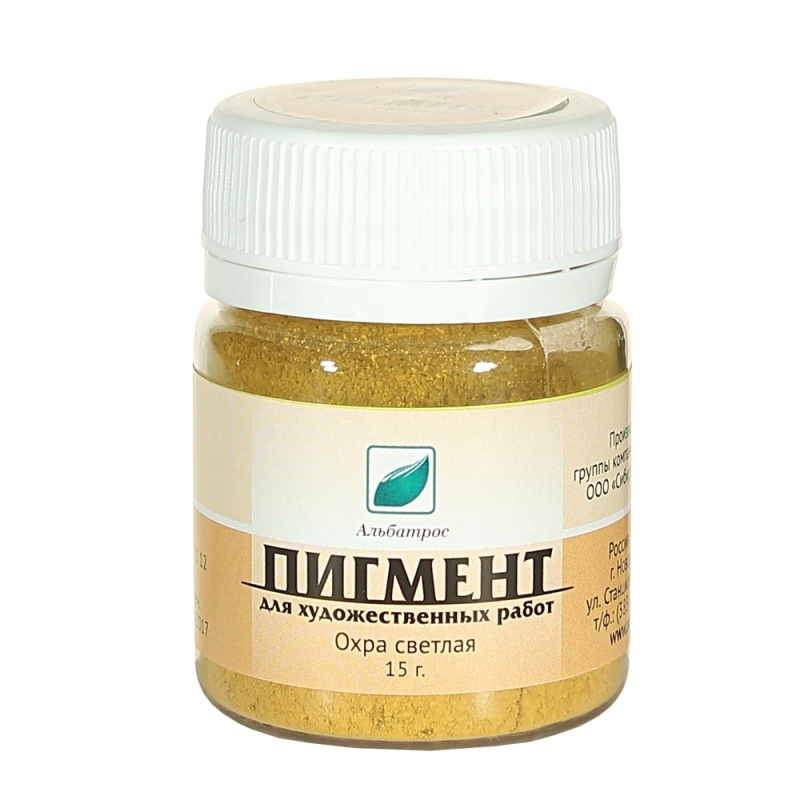 картинка Пигмент Охра светлая 100 гр Альбатрос
