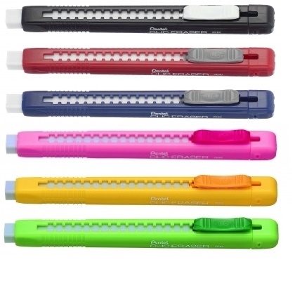 картинка Ластик-карандаш Clic Eraser, матовый желтый корпус