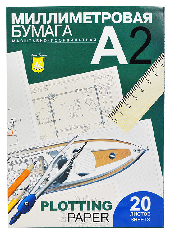 картинка Бумага миллиметровая в папке 20л.А2