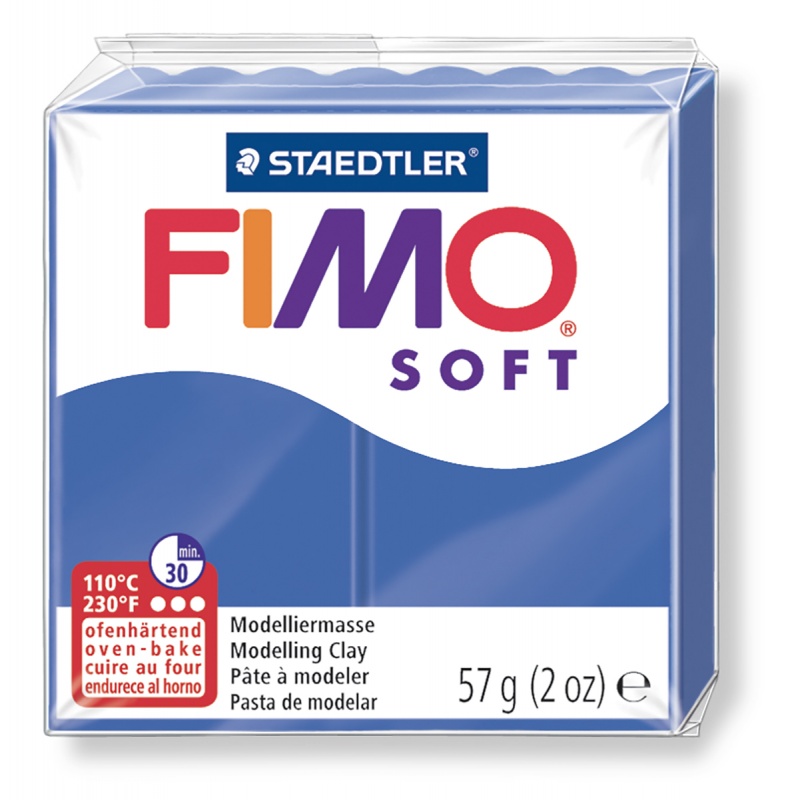 картинка Полимерная глина Fimo 33 brilliant blue 56 гр