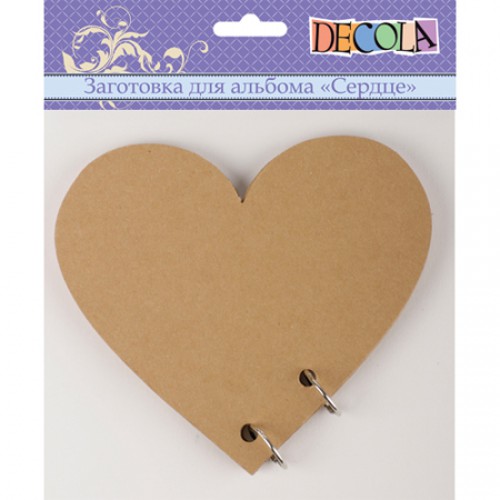 картинка Заготовка для альбома "Сердце" Decola