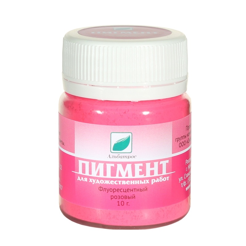 картинка Пигмент флуоресцентный, розовый, 10 гр