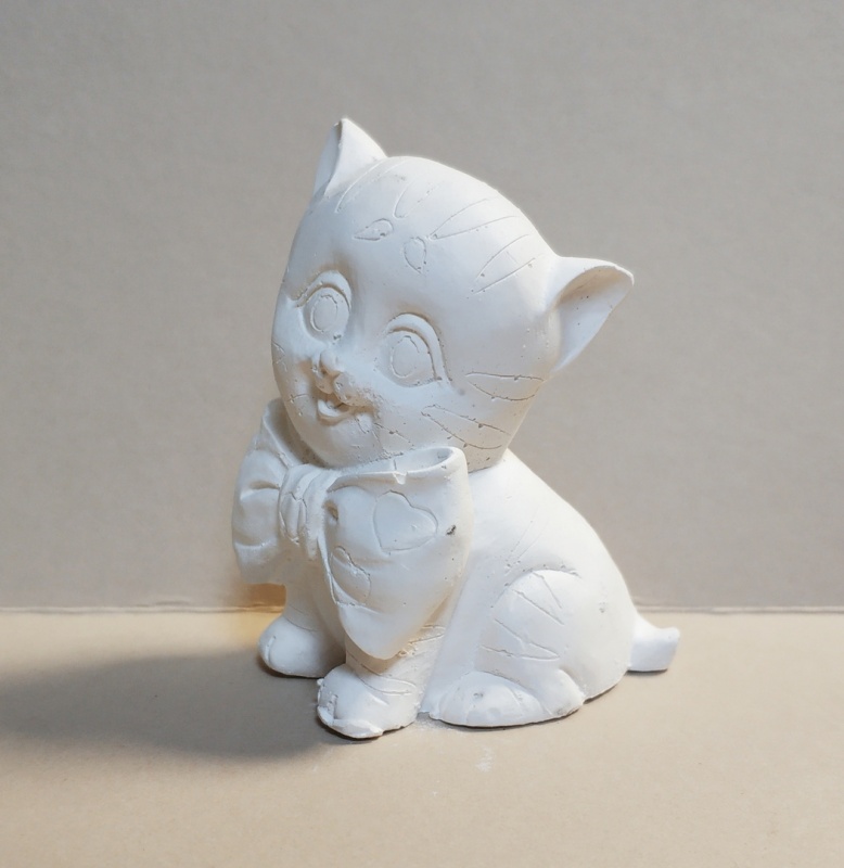 картинка Котенок с большим бантом