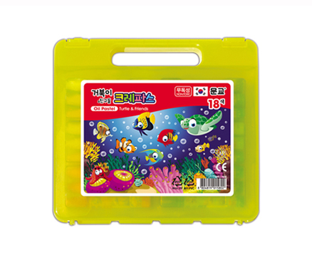 картинка Пастель масляная шестигранная 18 цв. в пластиковом чемоданчике