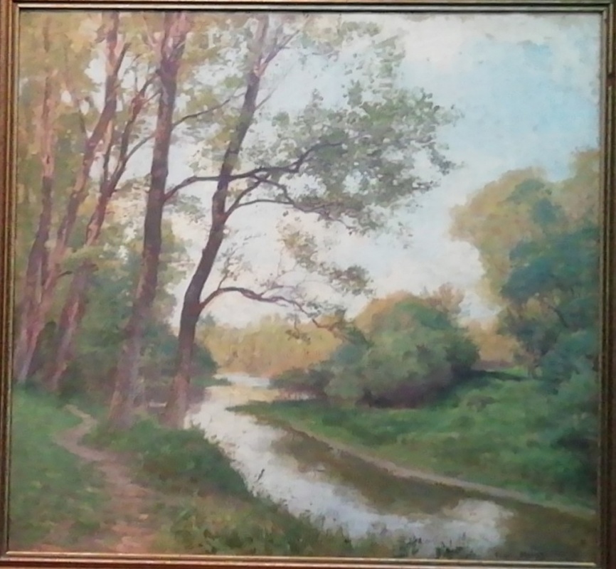 картинка Голландская школа "Пейзаж" х/м 18 век 50*55 б/п