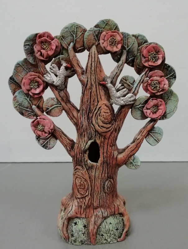 картинка Е. Трифонова  подсвечник  "  Дерево "