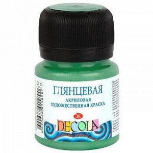 картинка Акрил глянцевый Изумрудная 20мл, "Decola"