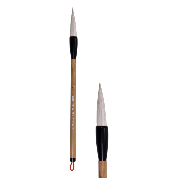 картинка Кисть серии CALLIGRA 218-5 коза, ручка бамбуковая, Хоббитания