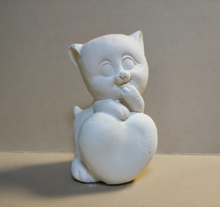 картинка Киска с сердечком большая