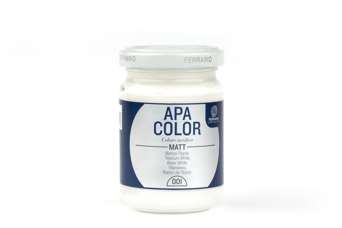 картинка Акрил APA COLOR 150 мл 01 Белый
