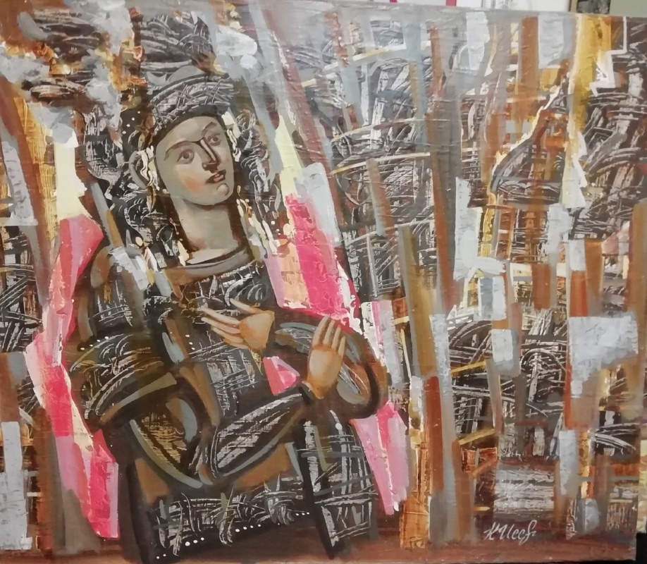 картинка И.Карпова " Воин" х.м.70*60