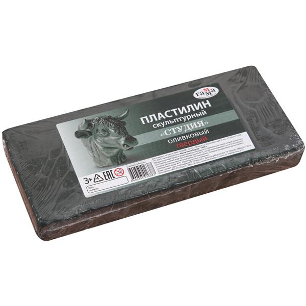 картинка Пластилин скульптурный Оливковый 1 кг (Твердый)