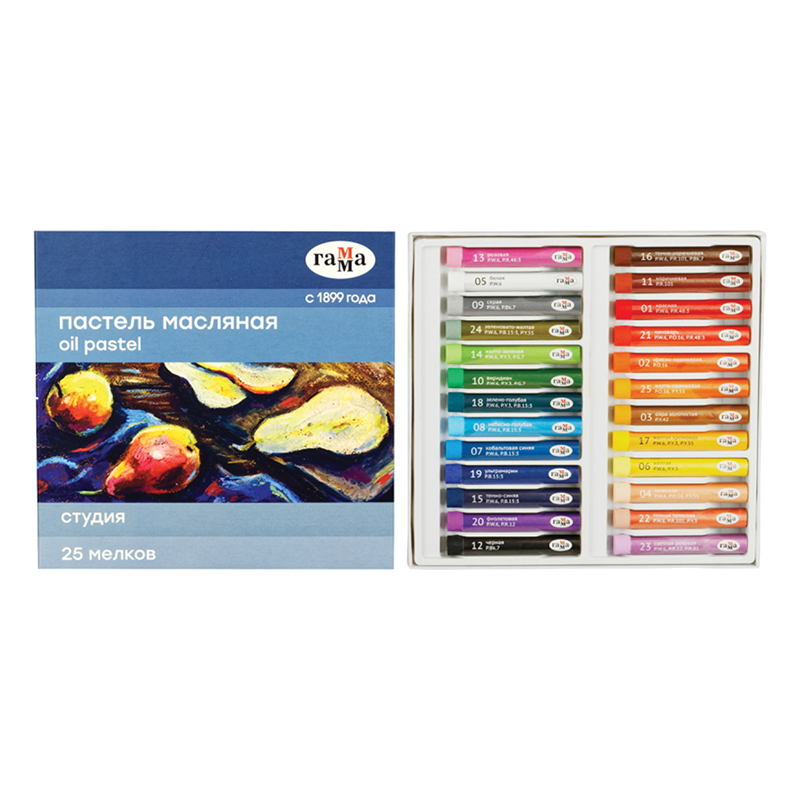 картинка Пастель масляная "Студия" 25 цв.