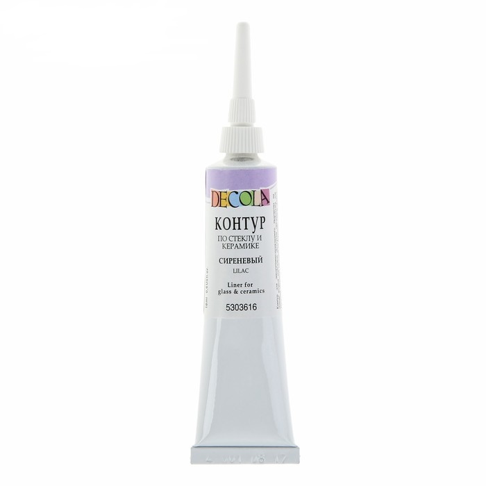 картинка Контур по стеклу керамике "Декола" сиреневый 18 мл