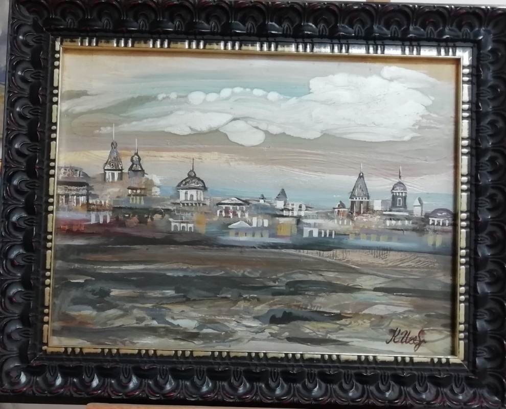 картинка И.Карпова " Вечер" х.м.30*40