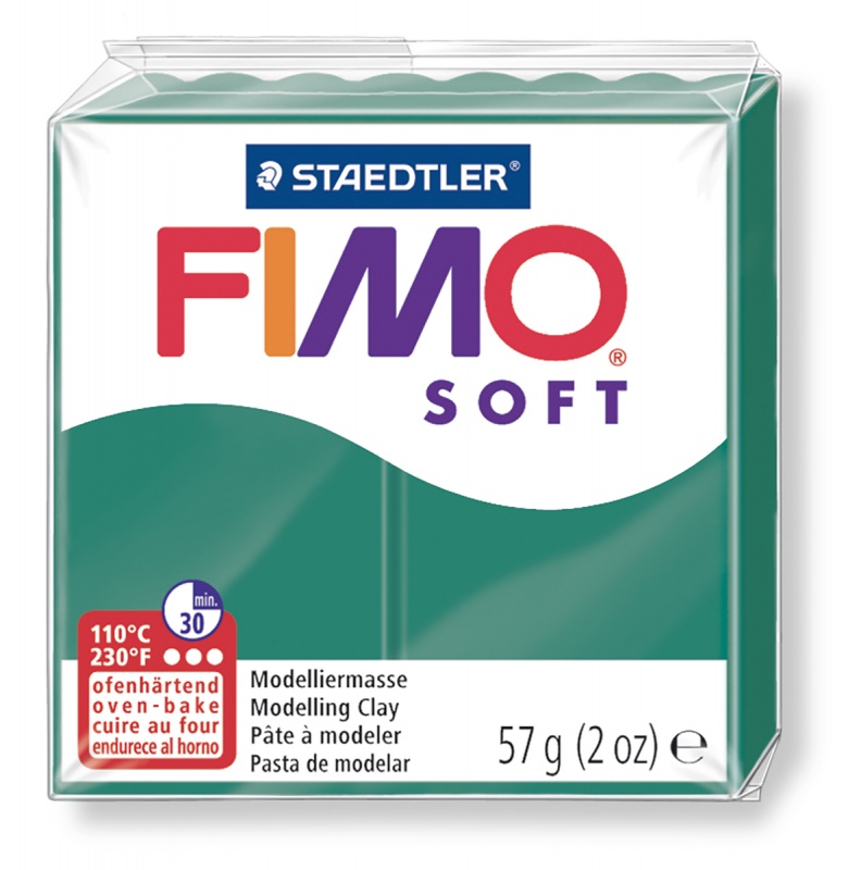 картинка Полимерная глина Fimo 56 emerald 56 гр