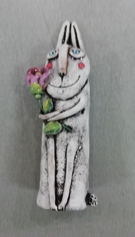 картинка Е. Трифонова  сувенир "Заяц длинный"