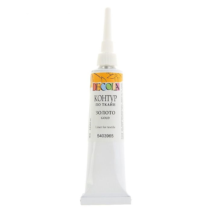 картинка Контур по ткани "Декола" золото