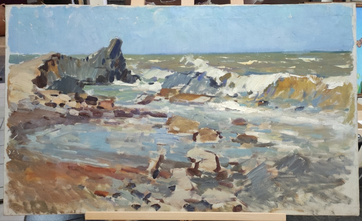 картинка Климашин "Прибой", х.м, 60*100