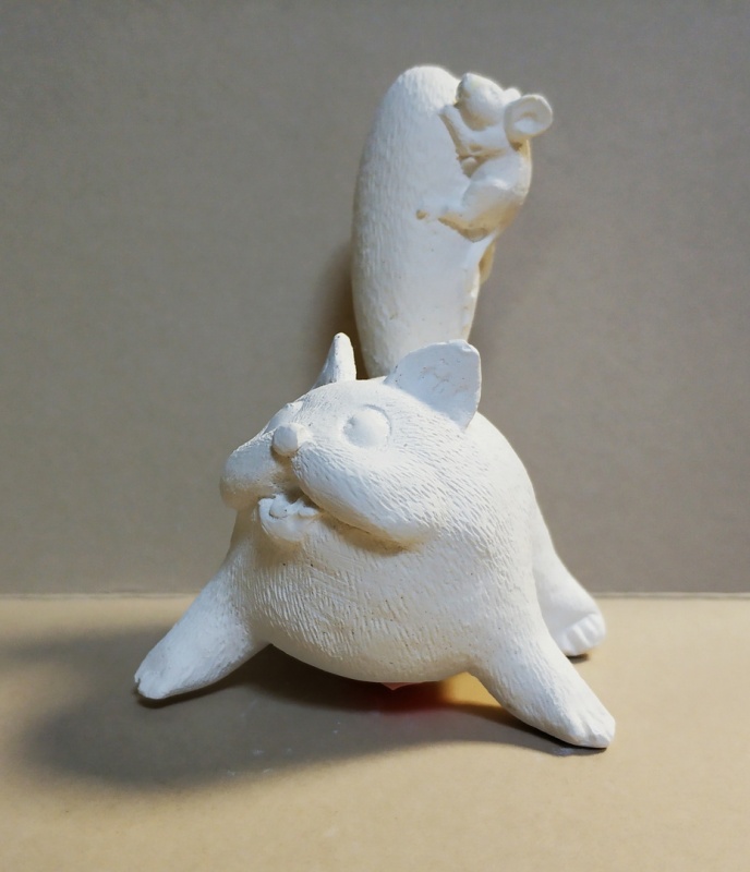 картинка Кошка с мышкой