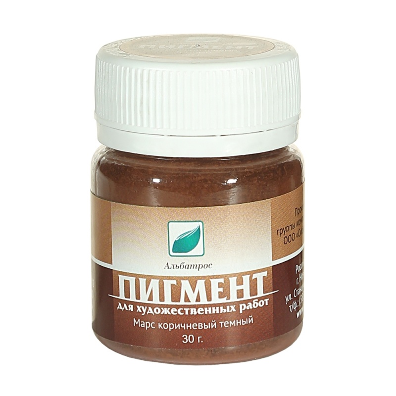 картинка Пигмент Марс коричневый темный 30 гр Альбатрос