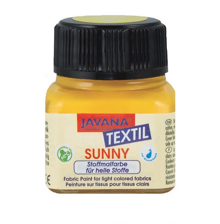 картинка Краска JavanaTextil Sunny 90901 желтый лимонный