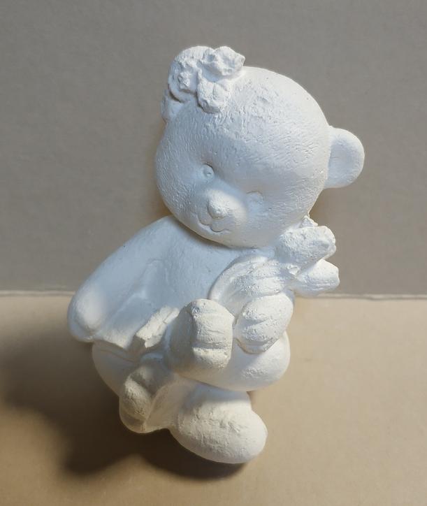 картинка Мишка с тюльпанами